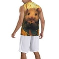 thumbnail image 2 of Honeii Cute Sunflower Guinea Pig print basktball shirt for men and women, Unisex basketball jersey for Theme party-Small, 2 of 6