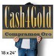 thumbnail image 4 of Cash4Gold Compramos Oro Vinyl Decal 18 Inch x 24 Inch Weatherproof Heavy-Duty Adhesive Backing | Spanish Gold Buying Services, Quick Cash, Reliable Shops | Made in USA, 4 of 6