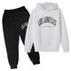 thumbnail image 2 of Gibobby Conjunto de sudadera para niña niño Casual Manga Larga Sudadera Con Capucha Sudadera Chándal Jogger Pantalones De Chándal Unisex 2 PC Conjunto De Chándal(Blanco,100), 2 of 3
