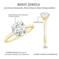 thumbnail image 6 of Rosec Jewels Certified Lab Grown 2 Carat Diamond Engagement Ring, EF-VS Grade - Ready To Gift, 14K Yellow Gold, US 5.50, 6 of 7