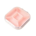 thumbnail image 3 of 1Pack Travel Pill Organizer - 5 Compartments Pill Case, Compact and Portable Pill Box, Perfect for On-The-Go Storage, Pill Holder for Purse Pink, 3 of 6