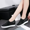 thumbnail image 4 of Women's Wedge Sandals, Slip-On Design with Breathable Mesh and Rhinestone Accents, for Comfortable Casual Wear in Spring and Summer, 4 of 9
