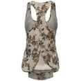 thumbnail image 2 of FashionOutfit Women's Floral Scoop Neck Racerback Cami Tank, 2 of 3