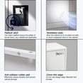 thumbnail image 2 of MECOLOR Vertical Single Tier Small Locker with Padlock latche 2 Compartment Storage for Employee,Home,Office file cabinet,School,Kids, 2 of 9