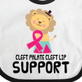 thumbnail image 4 of Inktastic Cleft Palate Cleft Lip Support Lion Boys or Girls Baby Bib, 4 of 4