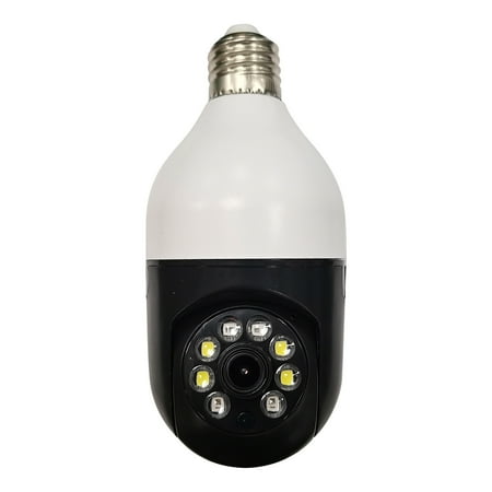 

Cglfd Home Remote Surveillance Camera 360-degree Panoramic View Smart High-definition Bulb-type Surveillance Camera HD Night Vision on Clearance