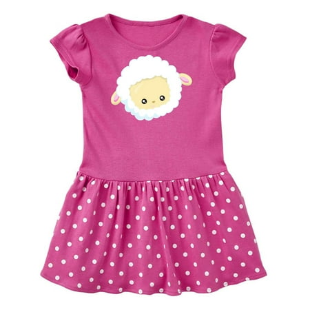 

Inktastic Cute Sheep Little Sheep Sheep Head White Sheep Gift Baby Girl Dress