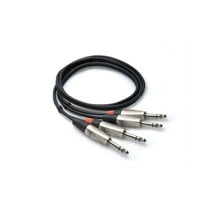 Hosa Pro HSS-005X2 Stereo Balanced Interconnect Cable - Dual 1/4-inch TRS Male to Same - 5 footHosa Pro HSS-005X2 Stereo Balanced Interconnect Cable - Dual 1/4-inch TRS Male to Same - 5 foot