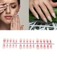 thumbnail image 2 of Uñas Postizas Cortas en Gradiente 1 Pc 193-04 Rojo Blanco de Bargains Únicos, 2 of 5
