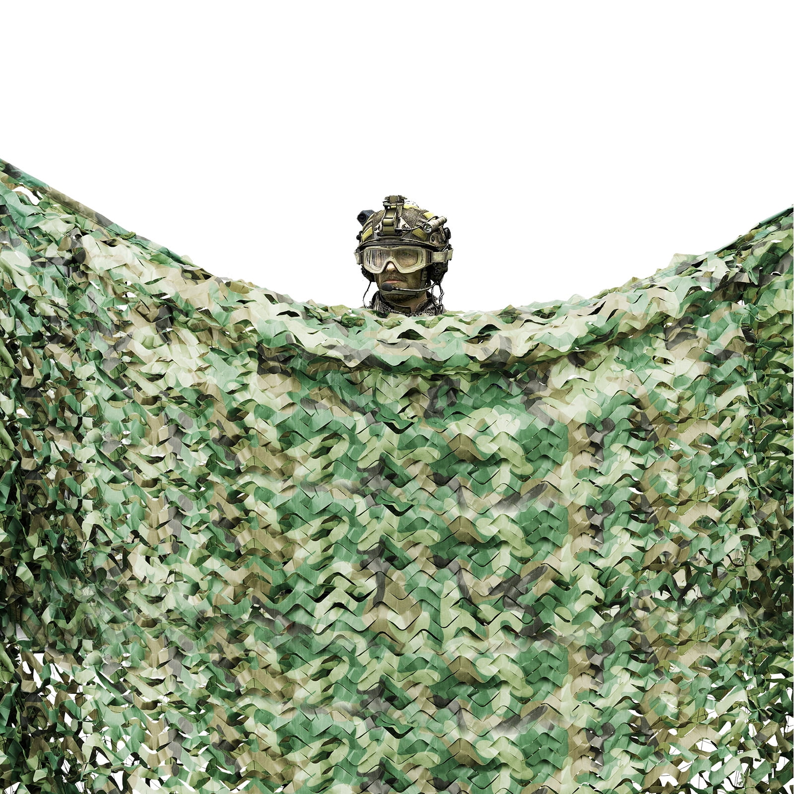 19.68 X 26.24 210D Oxford Polyester, Nylon Camouflage Netting Ft Camo Net Woodland Net for Military Camping Hunting