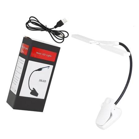 SDFGTstore LED Music Stand Light Rechargeable Music Stand Lamp Flexible Clip on Piano Lights Musical Instrument Accessories