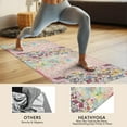 thumbnail image 4 of Pioneer Flower Floral Print Pattern Hot Yoga Mat Towel Non Slip for Hot Yoga - Quick-Drying Yoga Mat Cover with 4 Corner Pockets with Travel Bag - Hot Yoga Towel Non Slip 70"x26", 4 of 6