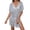 Black, variant on Women Mesh Swimsuit Cover Up Sheer See Through Sexy V Neck Short Sleeve Swim Beach Coverup Dress M