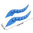 thumbnail image 3 of Car Roof Devil Horns Decoration Carbon Fiber Style Exterior Car Roof Sticker With Airflow Guide, 3 of 6