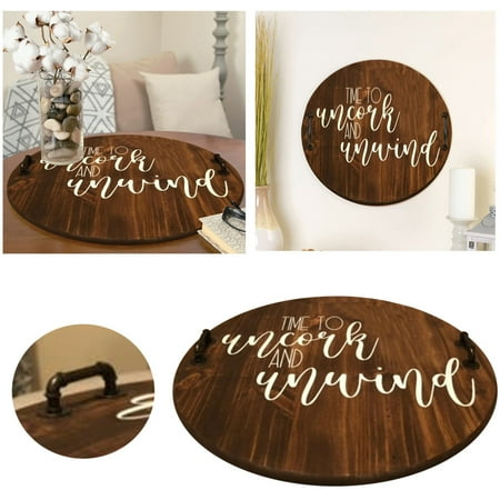 

Wooden Serving Decorative Tray Home Decor Farmhouse Rustic Mordern Serving Tray For Ottoman Decoration Centerpiece For Wood Tray Living Room Decor Housewarming