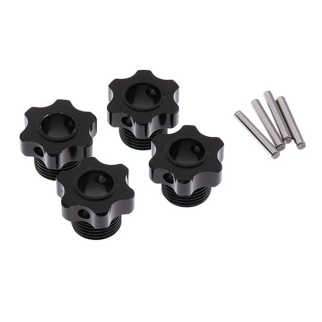 Adaptador de neumático de cubo universal de rueda hexagonal de 4 piezas de 17 mm para piezas de coche 1/8 RC Crawler