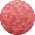 thumbnail image 1 of Ahgly Company Tapis Rond Lavable en Machine Intérieur Transitionnel Rouge, 3 Pieds Rond, 1 of 7