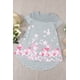 thumbnail image 1 of ABPHQTO Camiseta de manga corta con estampado de rayas de flor de cerezo gris para mujer, 1 of 4