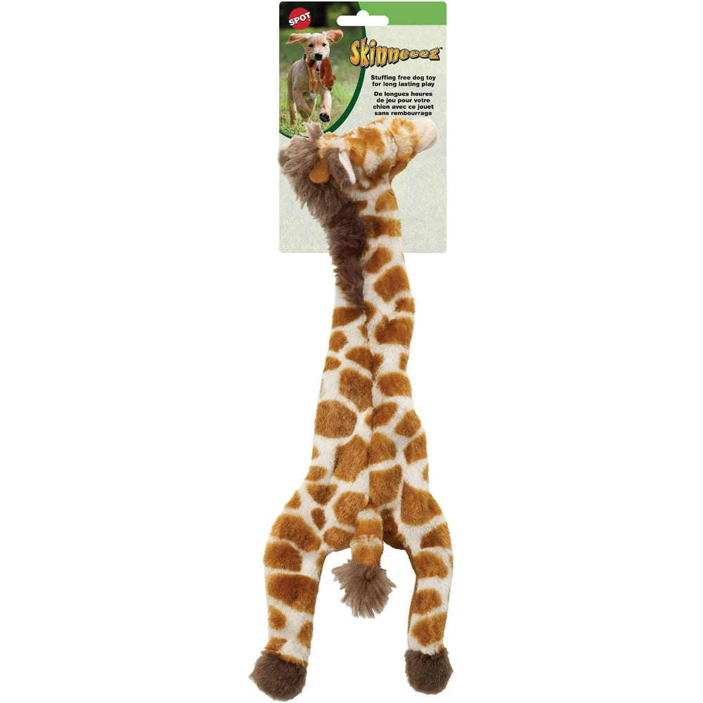 SPOT Plush Skinneeez Stuffing Free Giraffe Dog Toy, 20"
