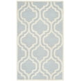 thumbnail image 2 of SAFAVIEH Cambridge Kirsten Geometric Wool Area Rug, Light Blue/Ivory, 4' x 6', 2 of 7