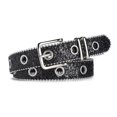 thumbnail image 1 of Fashion Hollow Sequin Belt for Women Versatile Adjustables Soft Leather Belt for Women Girl Female, 1 of 5