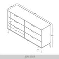 thumbnail image 5 of Castle Place Glam 6 Drawers Wooden Dresser, White, 5 of 7