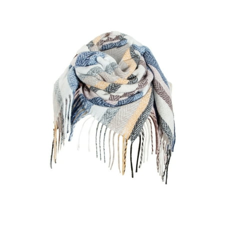 

Dadaria Fall Scarf Fashion Winter Women Colorful Scarf Casual Square Tassel Scarf Shawl B Women