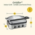 thumbnail image 2 of Cuisinart GR-4NNAS - Plancha de acero inoxidable 5-IN-1, prensa Panini, sandwichera y más,, 2 of 8