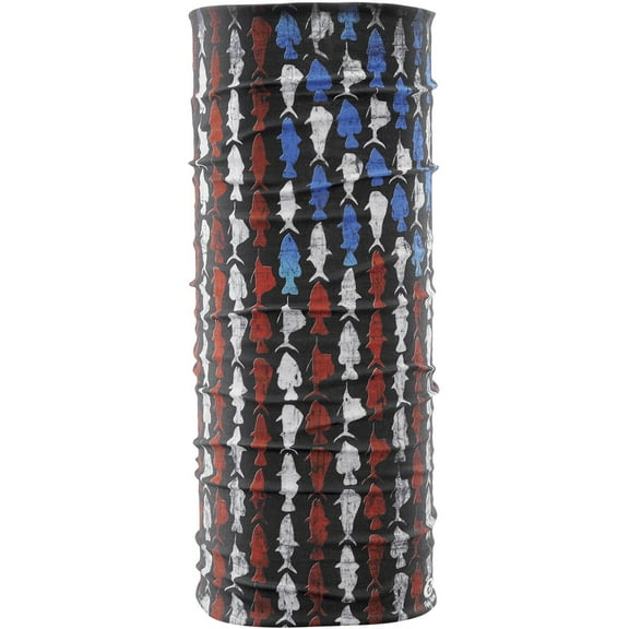 Flying Fisherman SB1732 SunBandit UV Protective Face Mask, Multifunctional Bandana, Wear Up to 12 Ways, Fish Flag