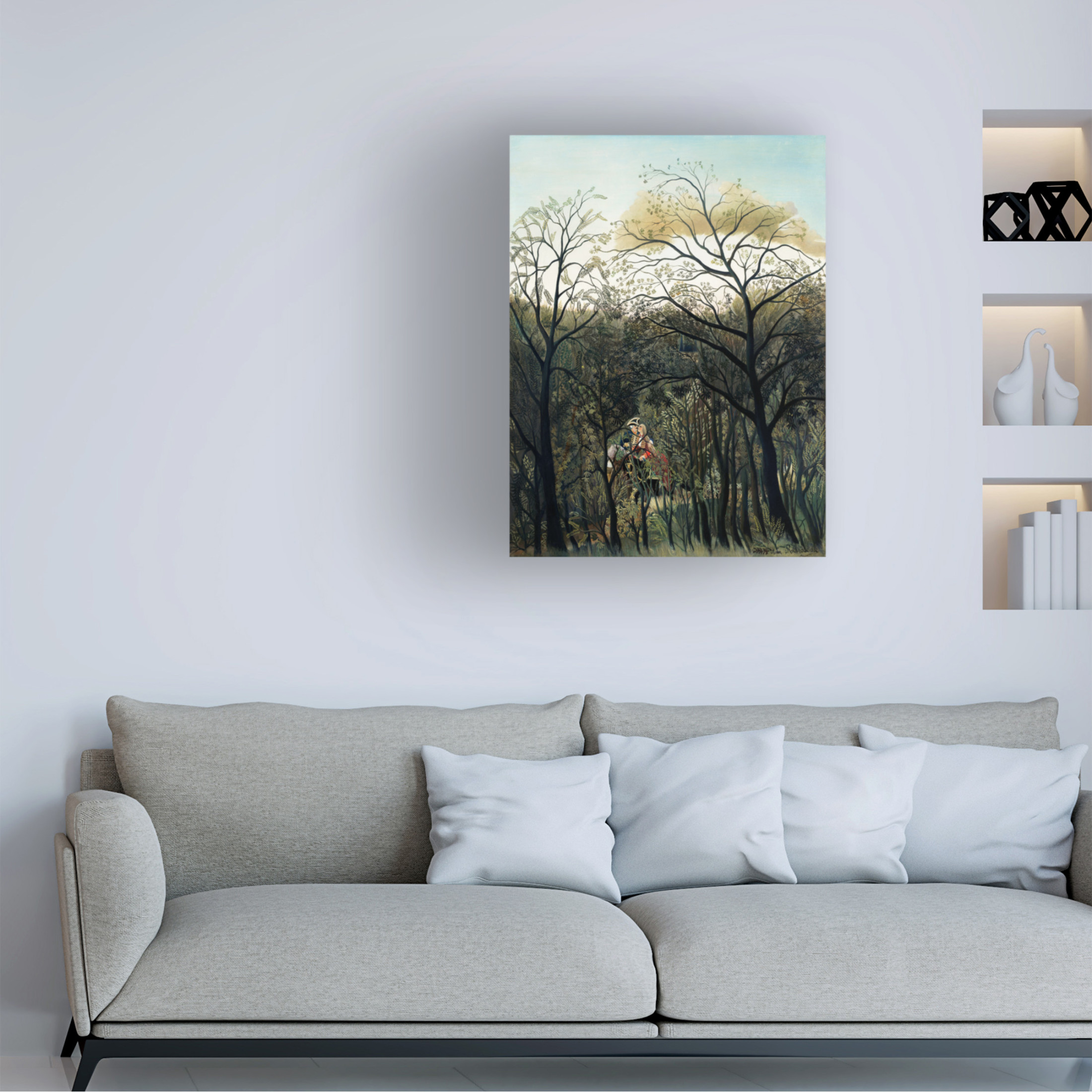 Trademark Fine Art Pictufy  Rendezvous In The Forest Canvas Wall Art