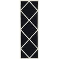 thumbnail image 2 of SAFAVIEH Cambridge Kennedy Geometric Wool Runner Rug, Black/Ivory, 2'6" x 8', 2 of 6