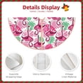 thumbnail image 3 of Sikiie Flamingo Nativity Christmas Tree Skirt, Jesus Christian Winter Holiday Tree Mat Decoration(30-48IN)36", 3 of 6