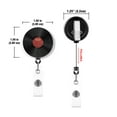 thumbnail image 3 of WIRESTER Set 2pcs Design Acrylic Key Card Holder Belt Clip Reel Id Badge Retractable - Vintage Vinyl Record, 3 of 6