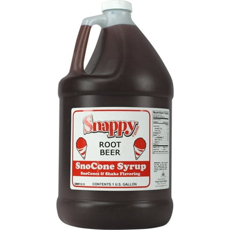 Root Beer Snappy Snow Cone Syrup (1 Gallon)