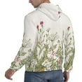 thumbnail image 6 of Lsque Herbs and Wildflowers Pattern Casual Men's Hoodie,Hooded Sweatshirt with Kangaroo Pocket,Pullover Hoodie-XX-Large, 6 of 7