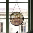 thumbnail image 3 of Family Christmas Gift - Christmas Dinner Stained Glass Hanging Ornament - Cozy Christmas Tree Decor, Winter Holiday Gift for Mom, Dad, Family, Friends, 3 of 3