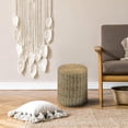 thumbnail image 4 of 2 Pack Pouf Ottoman,Natural Seagrass Foot Stool,Hand Weaving Round Ottoman,for Living Room,Leisure Ottoman, 4 of 12