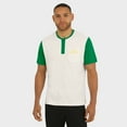 thumbnail image 4 of Men's Darius Rucker Collection by Fanatics Cream/Green Oregon Ducks Henley Color Block Slub T-Shirt, 4 of 6