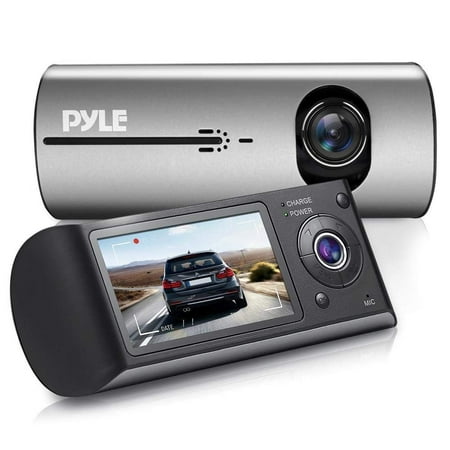 Built In Camera - 2.7'' Dash Cam Rearview Mirror - Monitor Digital Screen w/Rear & Front View Camera DVR Video Recording System Built in G-Sensor GPS Navigation Logger & Rechargeable Battery