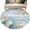 White Blue, variant on Round Area Rug 6 Ft, Beach Coastal Washable Non-Slip Circle Carpet for Living Room/Bedroom, Summer Nautical Coral Shell Botanical Low-Profile Indoor Mats Collection Rugs for Residential