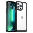 thumbnail image 1 of Jiahe Cover Clear for iPhone 13 Pro Max Case, Cute Women Girly Shockproof Military Grade Protective Hard Back Case with Soft TPU Edge, Slim Protection Bumper Cover for Girls Men, Black, 1 of 8