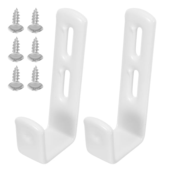ETEREAUTY 2Pcs Metal Bunk Bed Ladder Replacement Hooks with Rubber Coating and Simple Installation