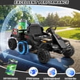 thumbnail image 4 of Farmdex 3-in-1 Ride on Tractor, 24 Volt Ride on Toys with Remote Control, 7AH Battery Power Car Wheels , Ride on Cars w/ Bluetooth, Music, Battery Display, Light Control, 5 MPH, Black, 4 of 9