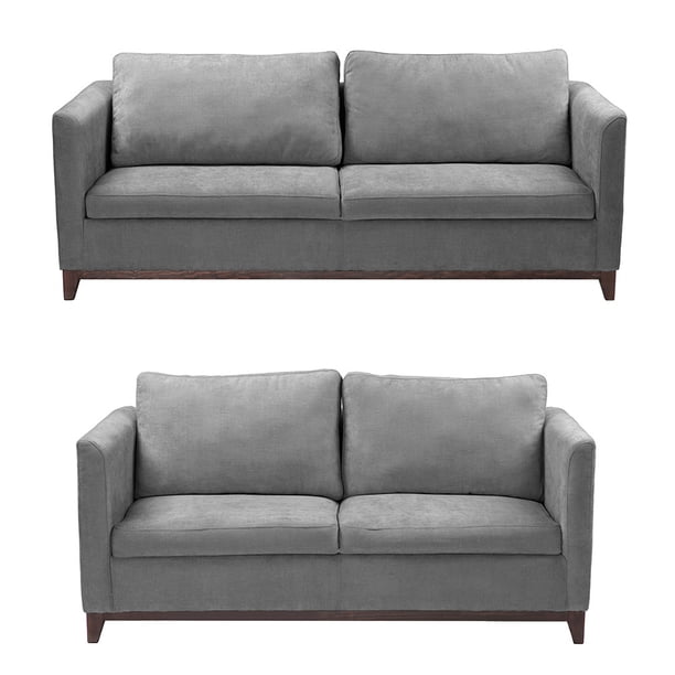 Sala 3-2 TRINITY Oslo 2 Piezas (Sofá, Love Seat) Gris Tormenta Para Sala