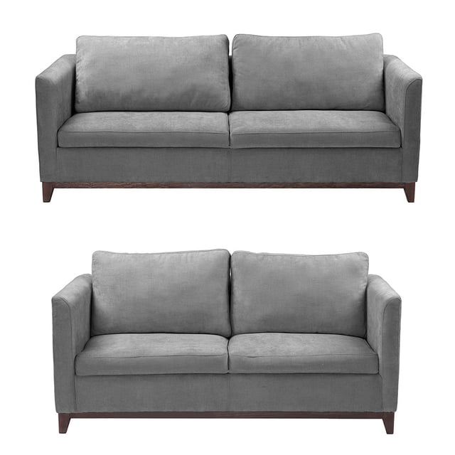 Sala 3-2 TRINITY Oslo 2 Piezas (Sofá, Love Seat) Gris Tormenta Para Sala