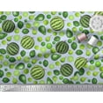 thumbnail image 3 of Soimoi Polyester Crepe Fabric Pear,Lemon & Watermelon Fruits Print Sewing Fabric Yard 52 Inch Wide, 3 of 3
