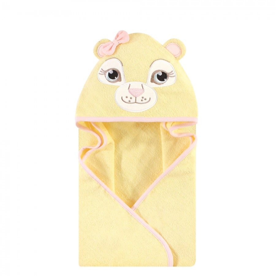 SNUGLY BABY Unisex Woven Hooded Towel With A Matching Wash Cloth Yellow NWT 