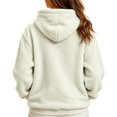 thumbnail image 4 of Flannel Pet Pouch Hoodie For Women, Ultra-Soft Pocket Front Sweatshirt, Pet Carrier Sweater For Small Dogs & Cat, White, XXL, 4 of 4