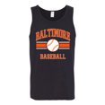 thumbnail image 2 of Wild Bobby City of Baltimore Baseball Fantasy Fan Sports Men's Tank Top, Black, Small, 2 of 6