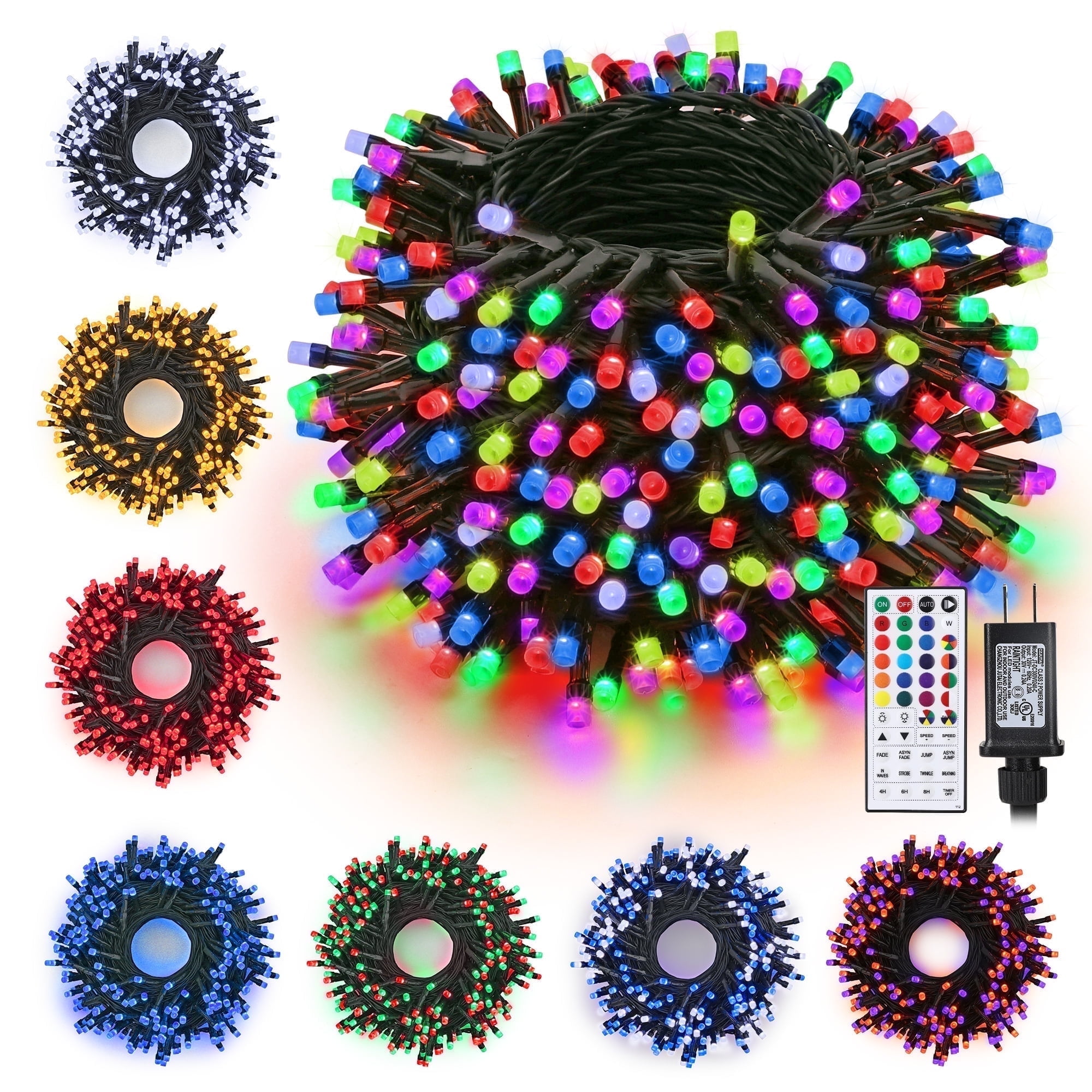 Toodour Halloween Lights Indoor, 82ft 200 LED Halloween String Lights with Remote, RGB Color Changing Lights Decorations for Home, Party, Xmas Tree